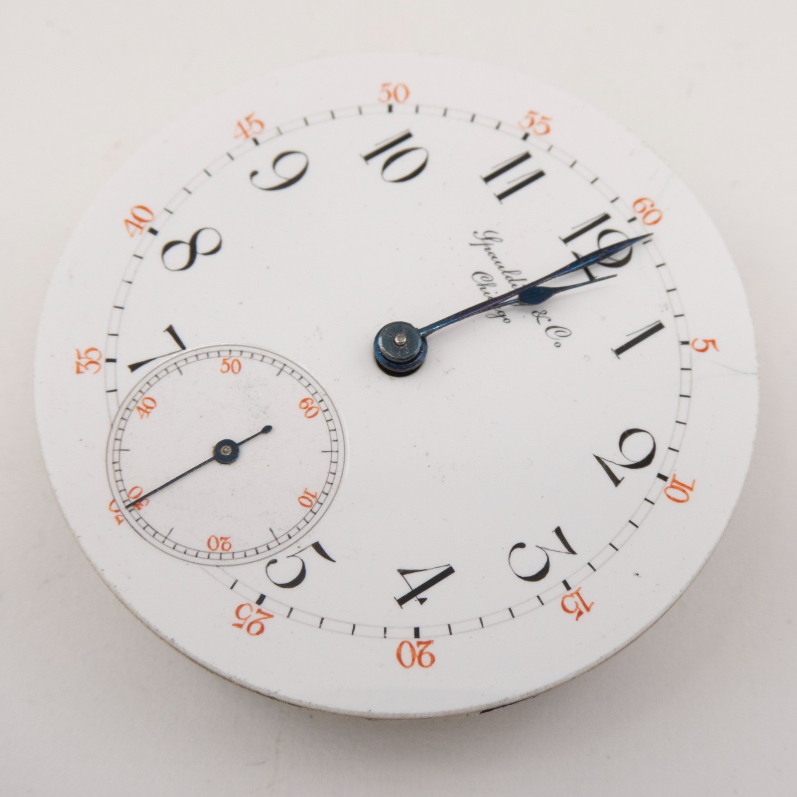 Likely Agassiz 38.3 x 10 mm Antique Pocket Watch Movement, Runs
