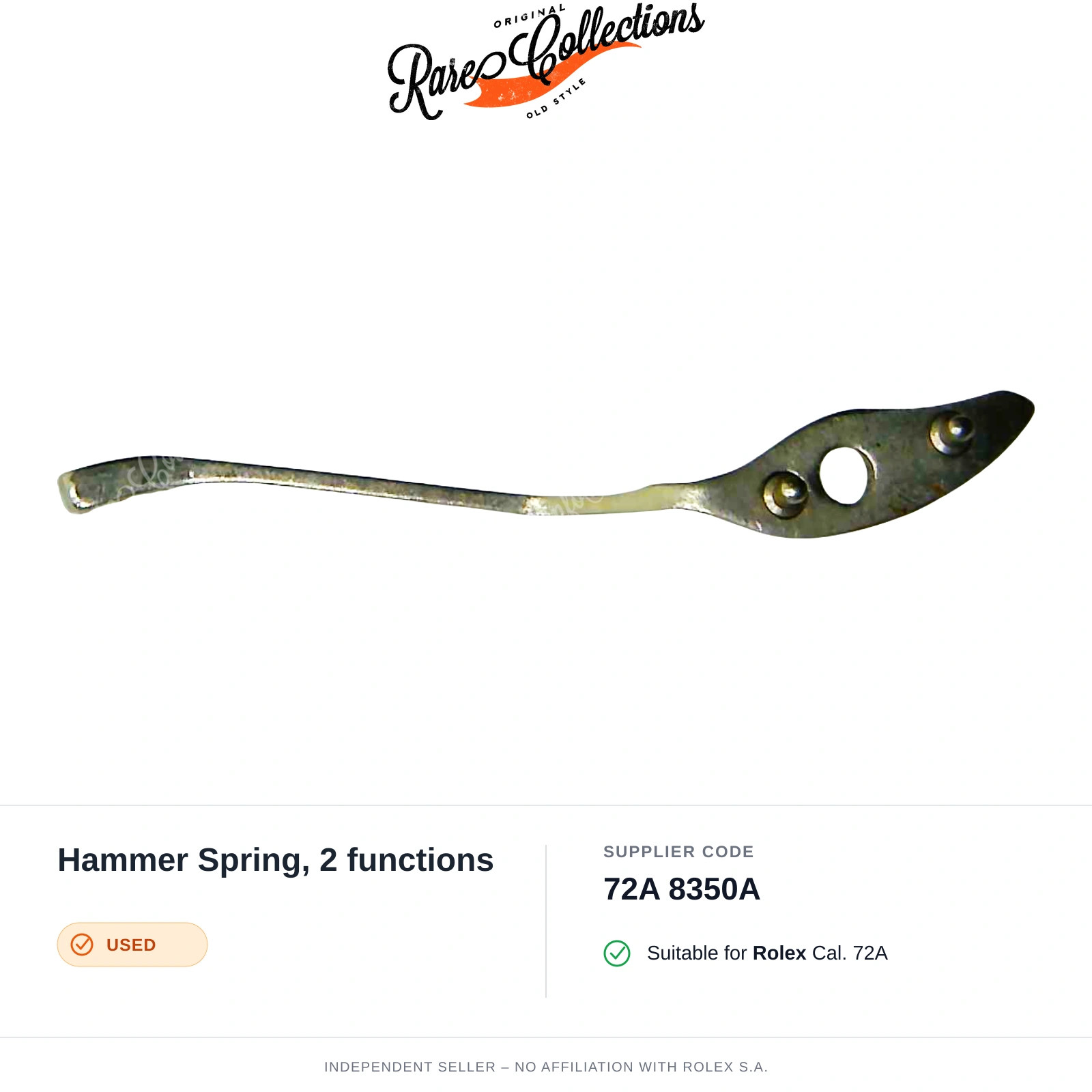 Hammer Spring, 2 functions for Rolex (cod. 72A 8350A) — Used Good Condition