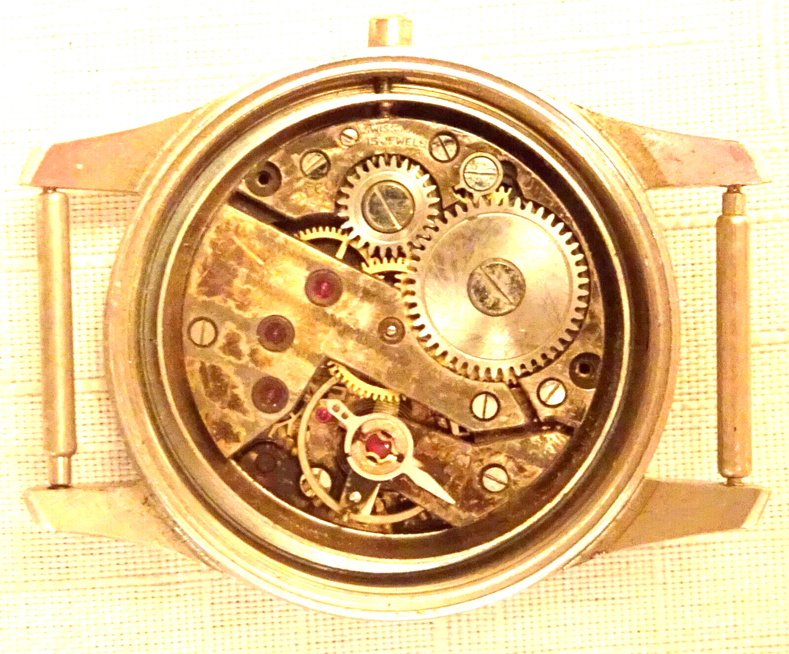 Ralco Wristwatch Movement 15J Vintage Men’s Parts or Repair