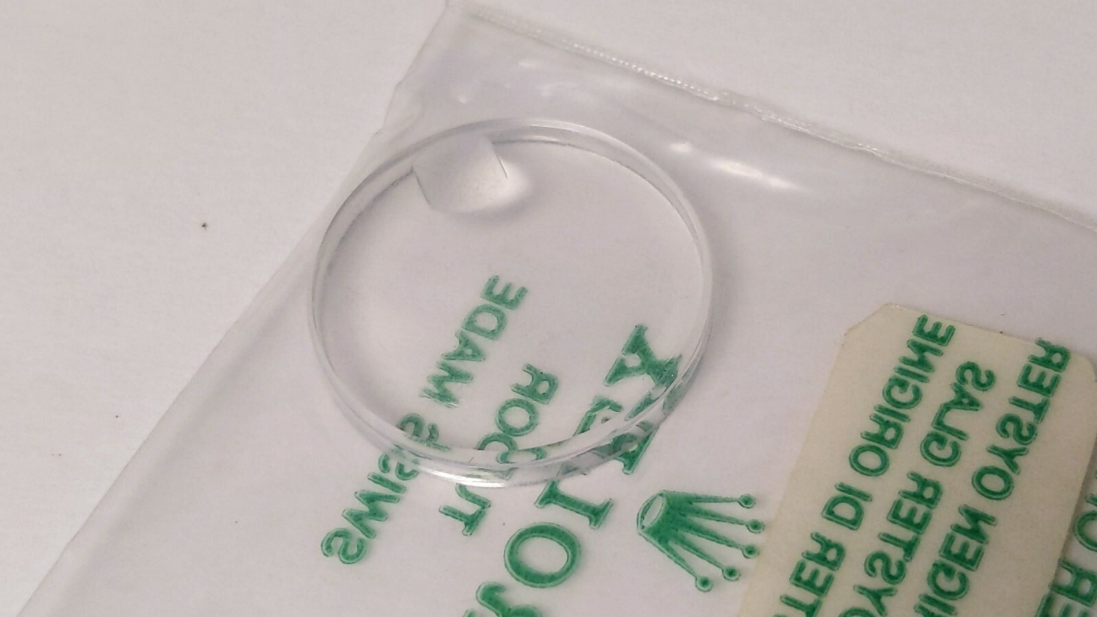 Genuine Rolex 25 101 CRYSTAL Tudor acrylic new/sealed 21.6mm date window