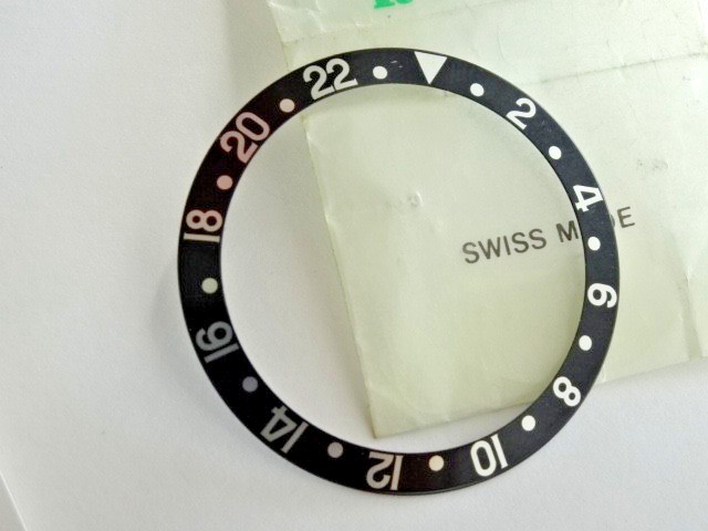 Genuine ROLEX GMT Master BLACK Inlay Bezel 16710 16700 16760 Insert new Conditio