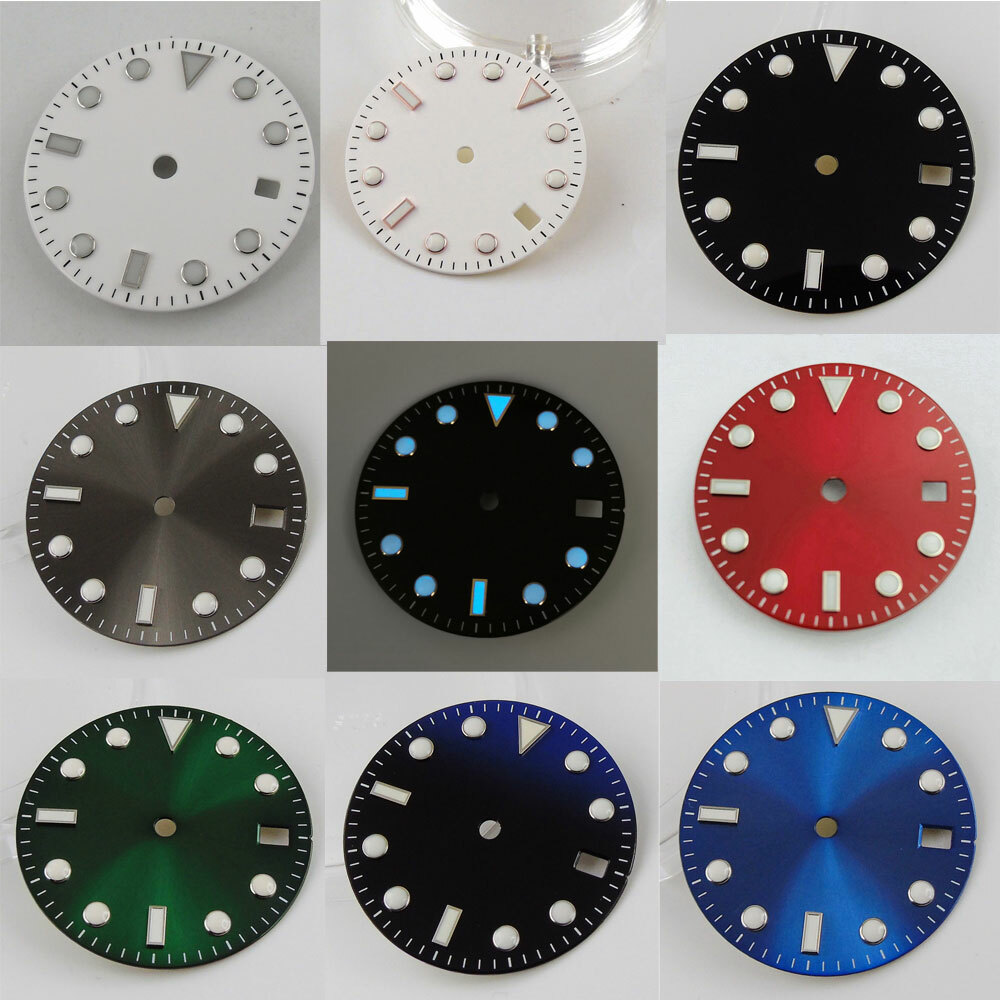 28.5mm Sunburst Watch Dial Face Fit NH35A ETA 2824 Miyota8215 821A DG2813 PT5000