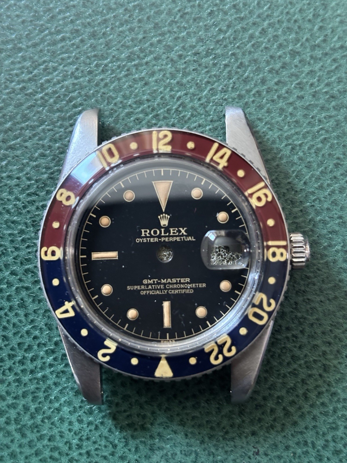 Rolex 6542 Brass Bezel Complete , Compatible 6542 Bakelite Retaining Spring