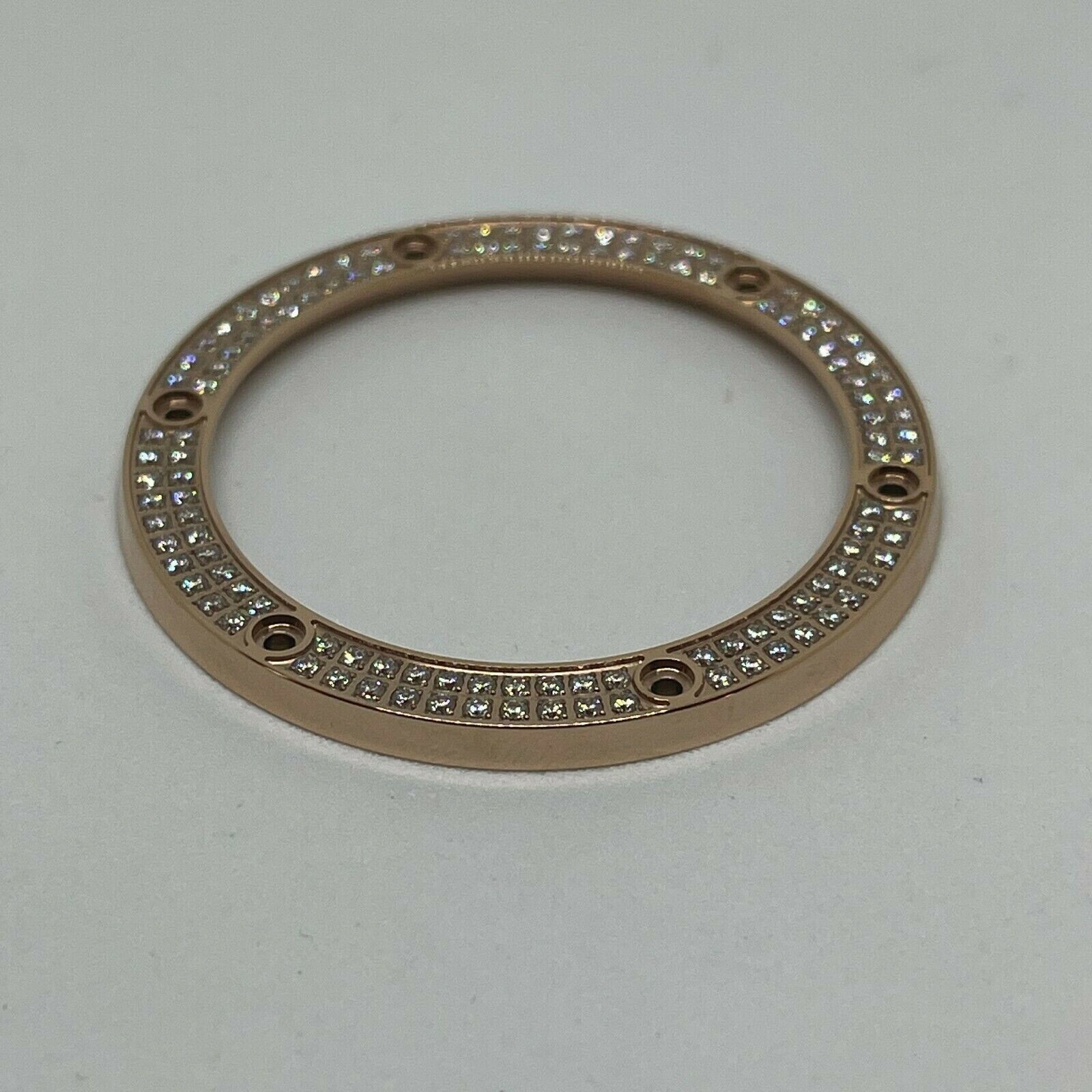 CZ STAINLESS STEEL ROSE PLATED BEZELS FOR HUB BIG BANGS 44MM