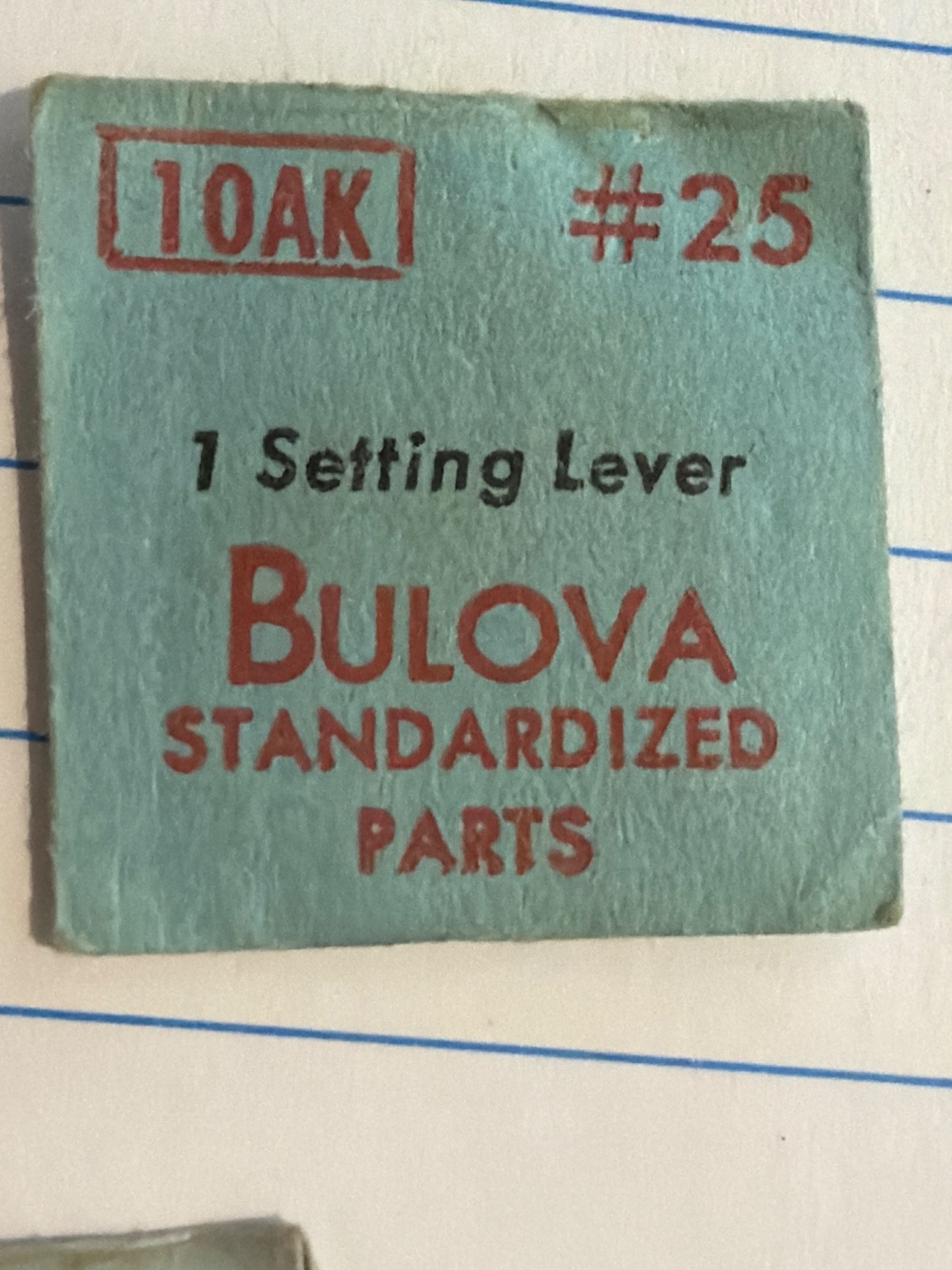 Bulova NOS Setting Lever Part #25 – Various Calibers