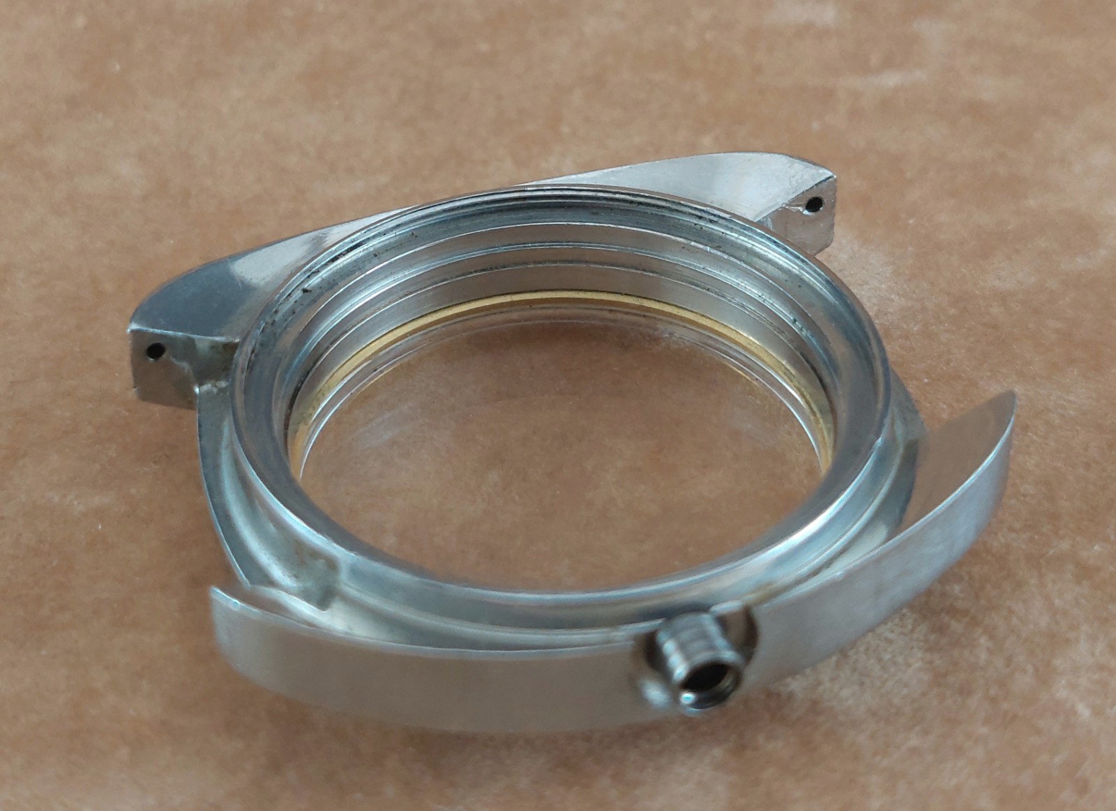 Original UNIVERSAL Geneve Steel/Gold CASE for Unisonic Electronic. Ca 1970’s