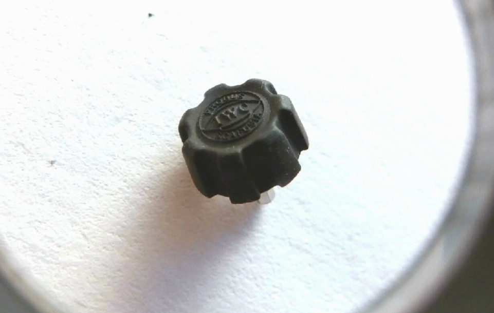 IWC Crown black crown, 7.2mm with post, IWC CROWNS, CROWN, NEW GENUINE