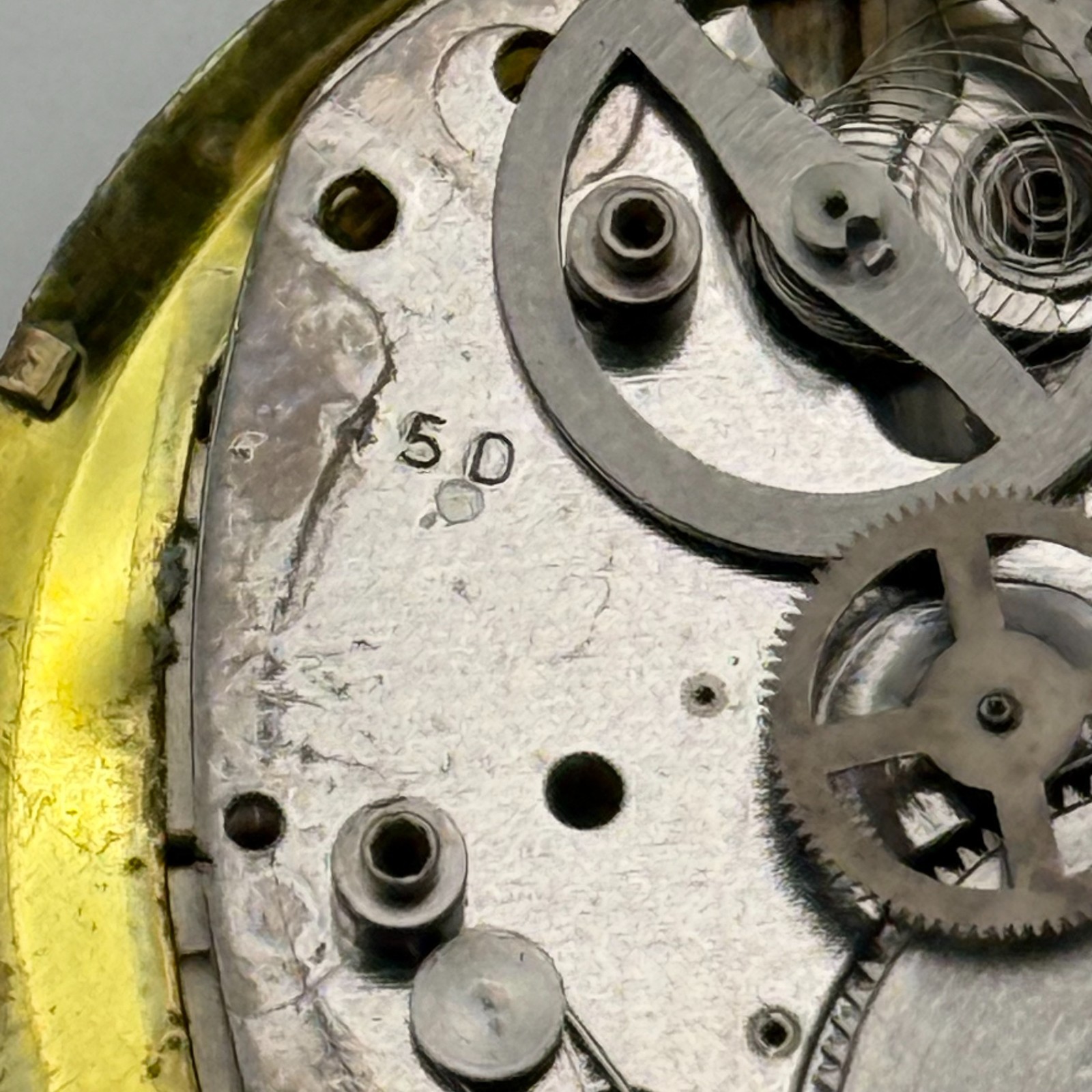 Timex 450 Watch Movement 1976 Dial Great Britain Vintage Parts Repair 20.7mm