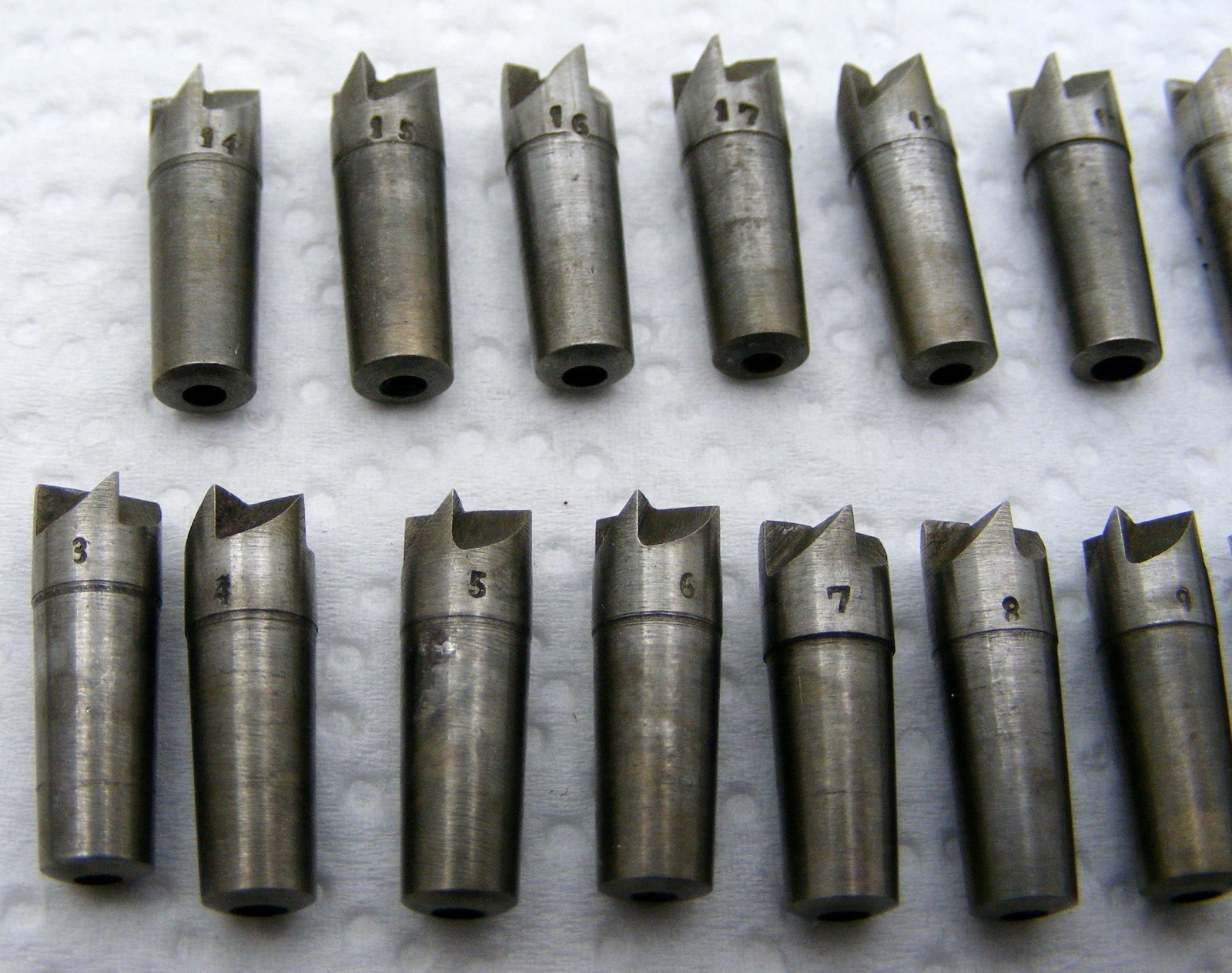 Vintage Pivot cutter set of 21 pieces,5.5 shank watchmaker Lorch lathe