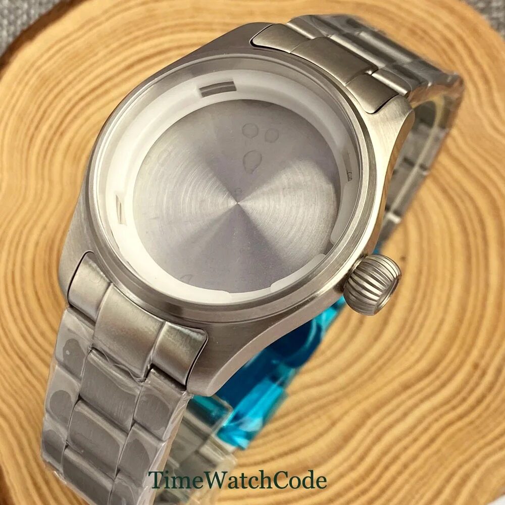 Fit NH34 NH35 NH36 NH38 Pilot Diving Watch Case 39mm Sappire Crystal Waterproof