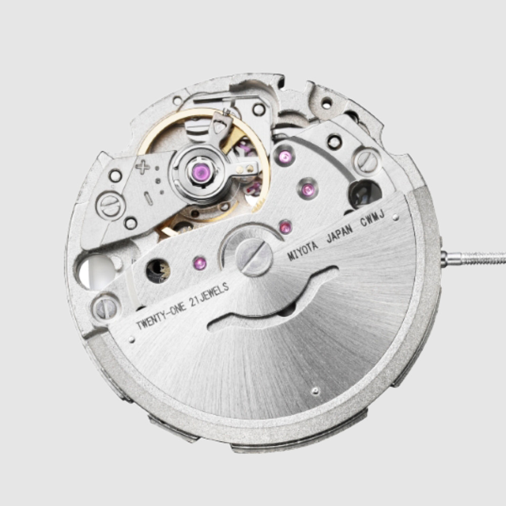 Premium Miyota 8215 Automatic Movement Featuring Black Date and Hacking Function