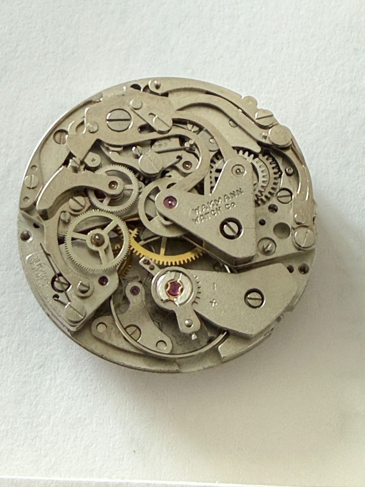 Vintage Wakmann Valjoux 7736 Manual Chronograph movement working perfect