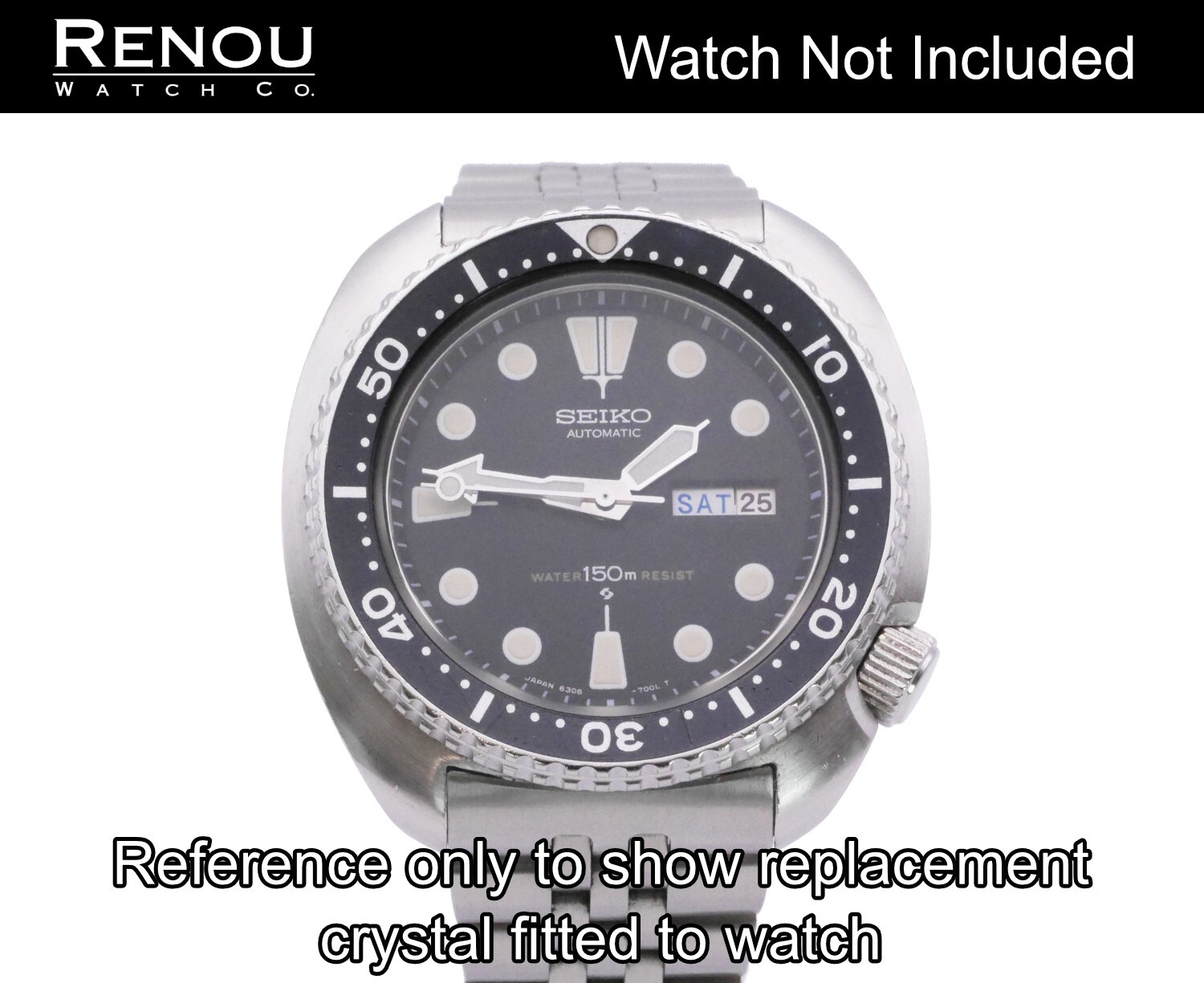 Seiko Generic 320W34GA00 Crystal for 6306, 6309, 7548 Divers Watches