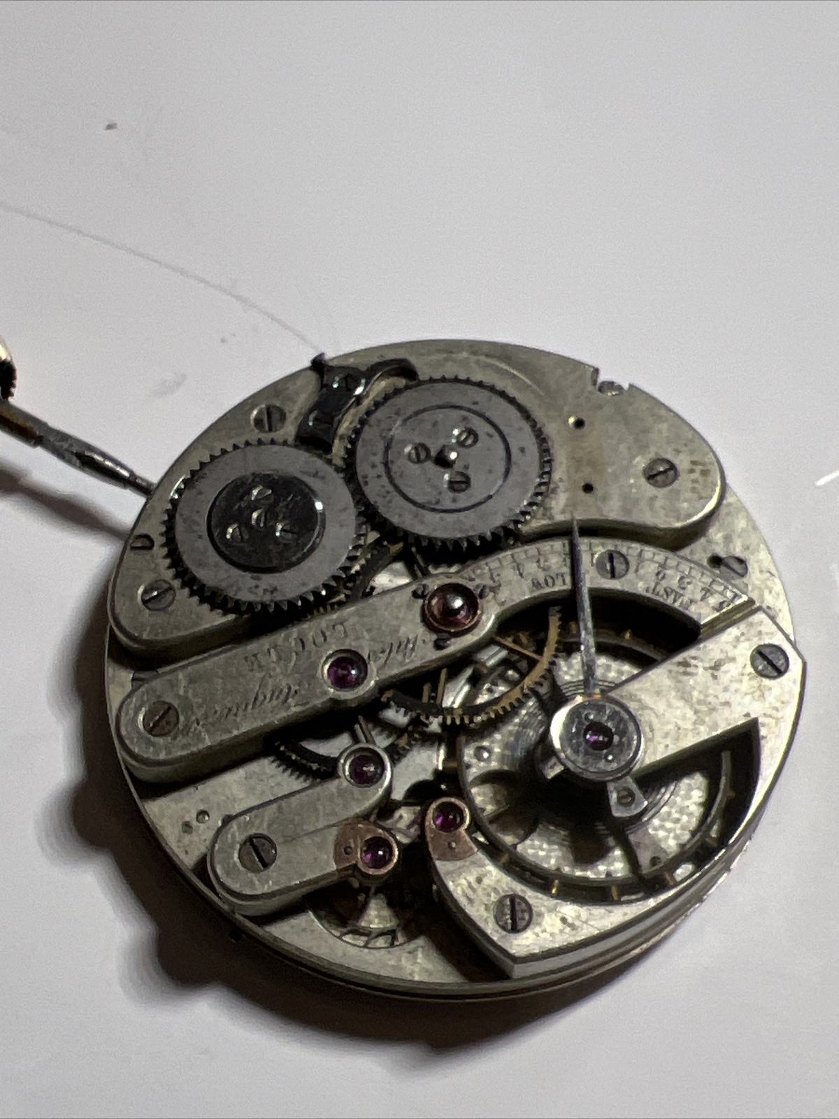Pocket watch movement Jules Huguenin Locle Tooth Wolf Full Jevels Swis Mens