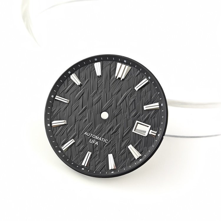 33.5mm Wood grain Watch Dial No Luminous for Nh35 Movement