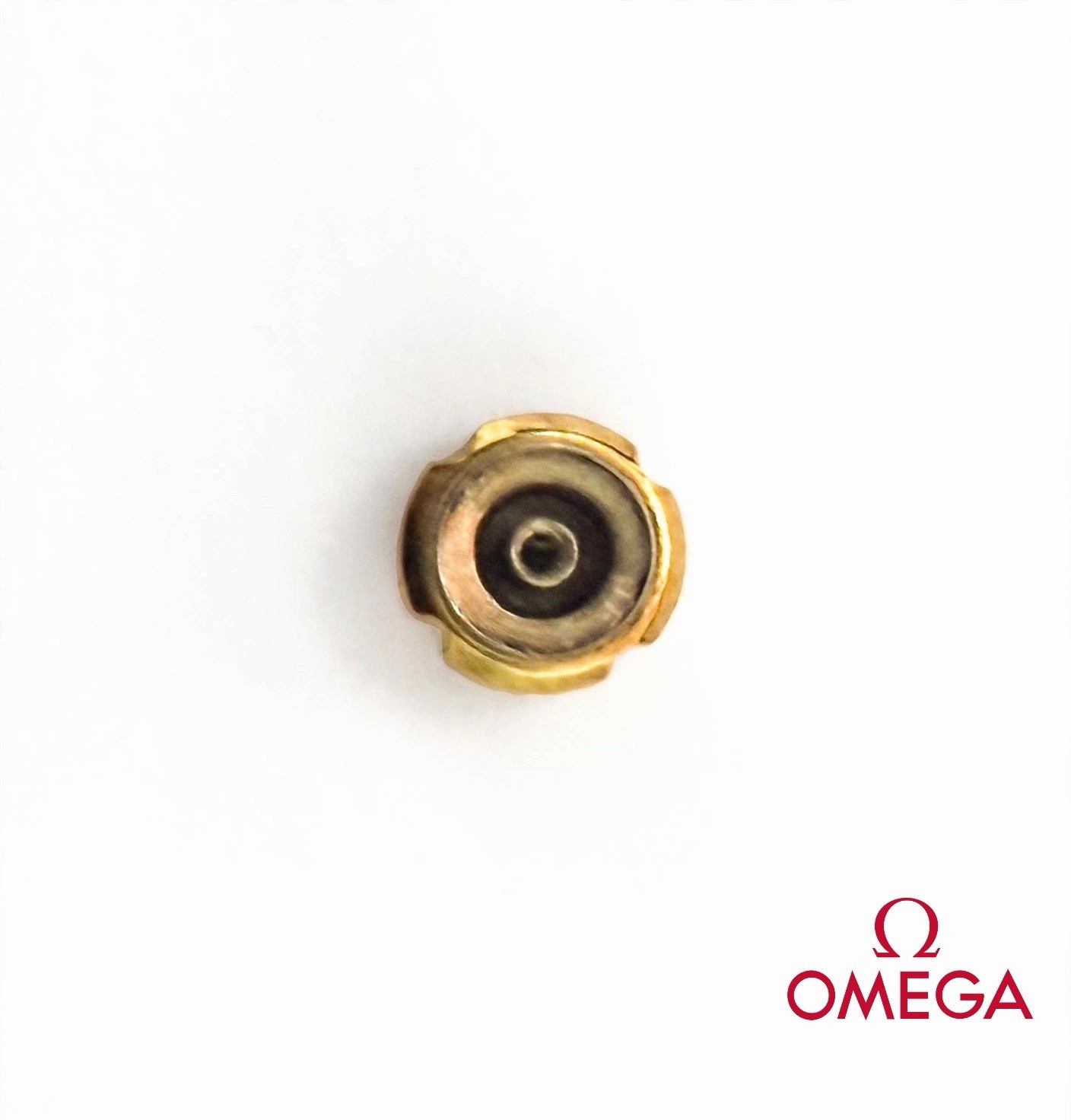 Omega 42023 gold crown – width 5.3MM X 3MM 0.90MM passage
