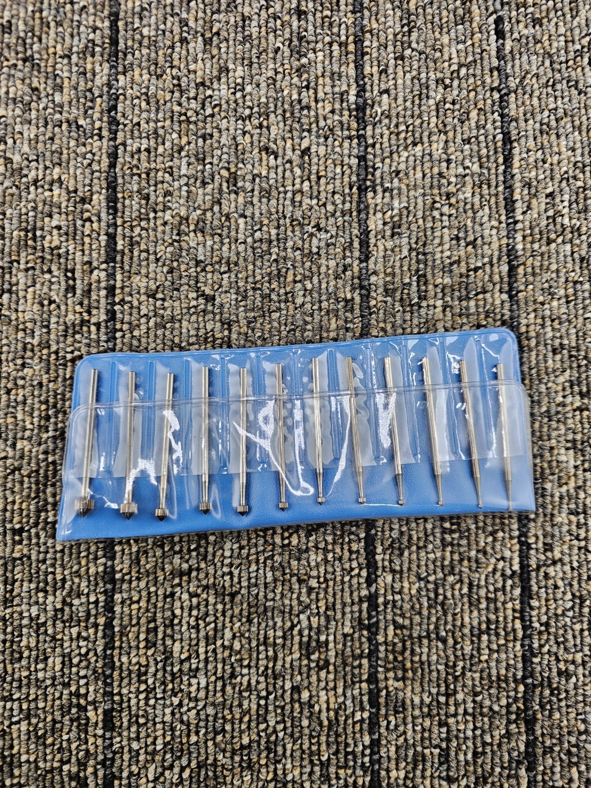 EUROTOOL BUR-540.00 12-PIECE SETTING BUR ASSORTMENT – DELUXE BURS STEEL GREY