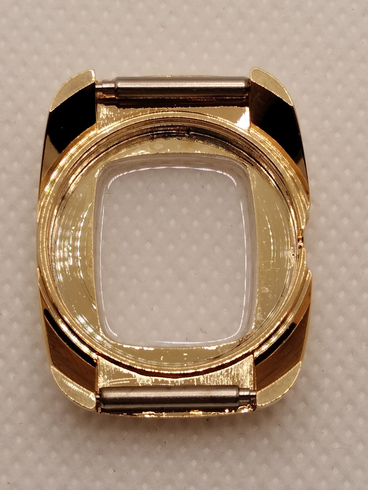 Gruen Watch Case w Crown 227-2203 22mm Swiss Stainless Steel New Old Stock (NOS)