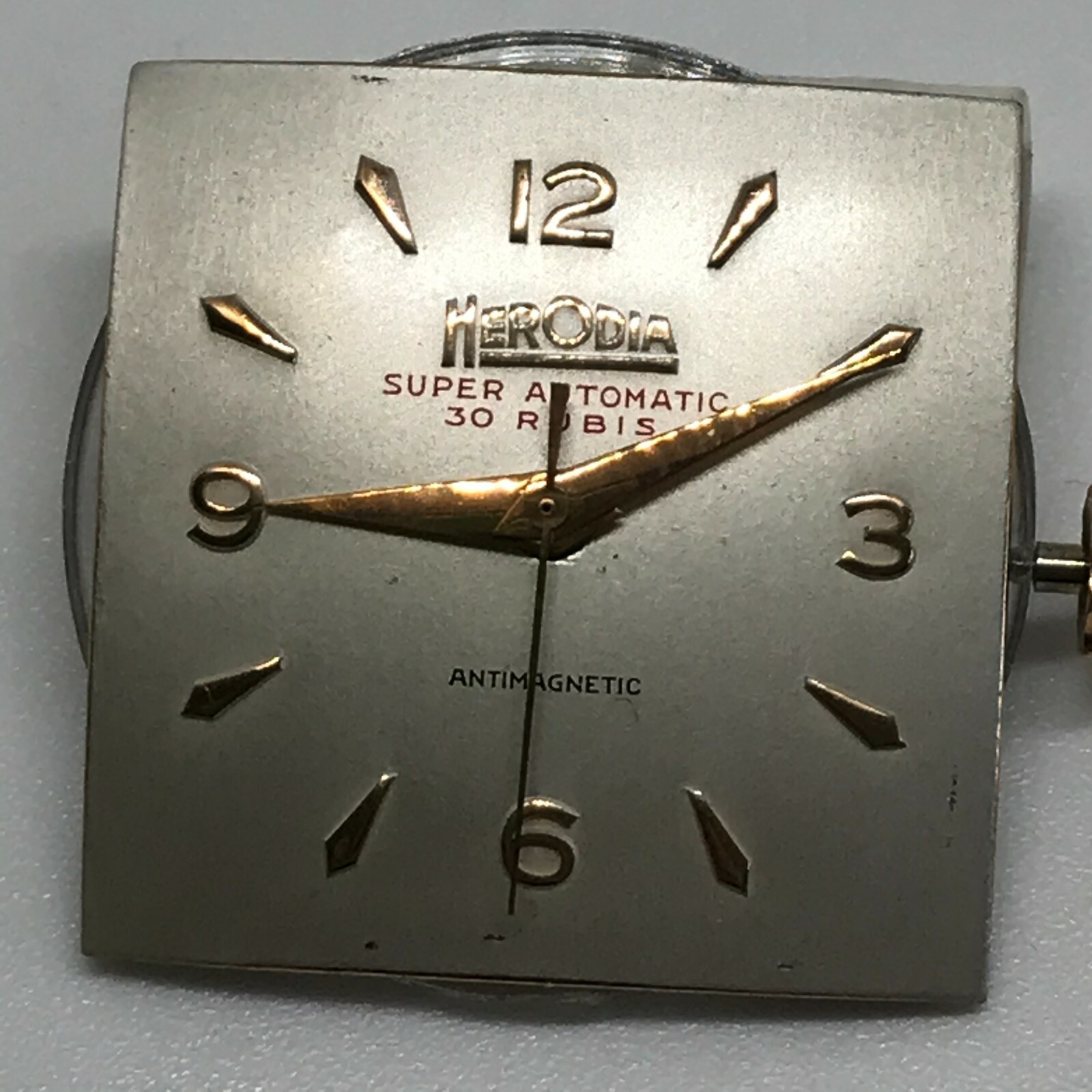 Herodia vintage super automatic dial 24mm PARTS REPAIRS swiss made