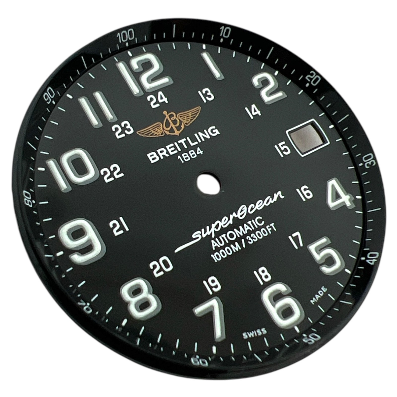 Genuine Breitling Superocean 42mm Arabic Dial Black A17360