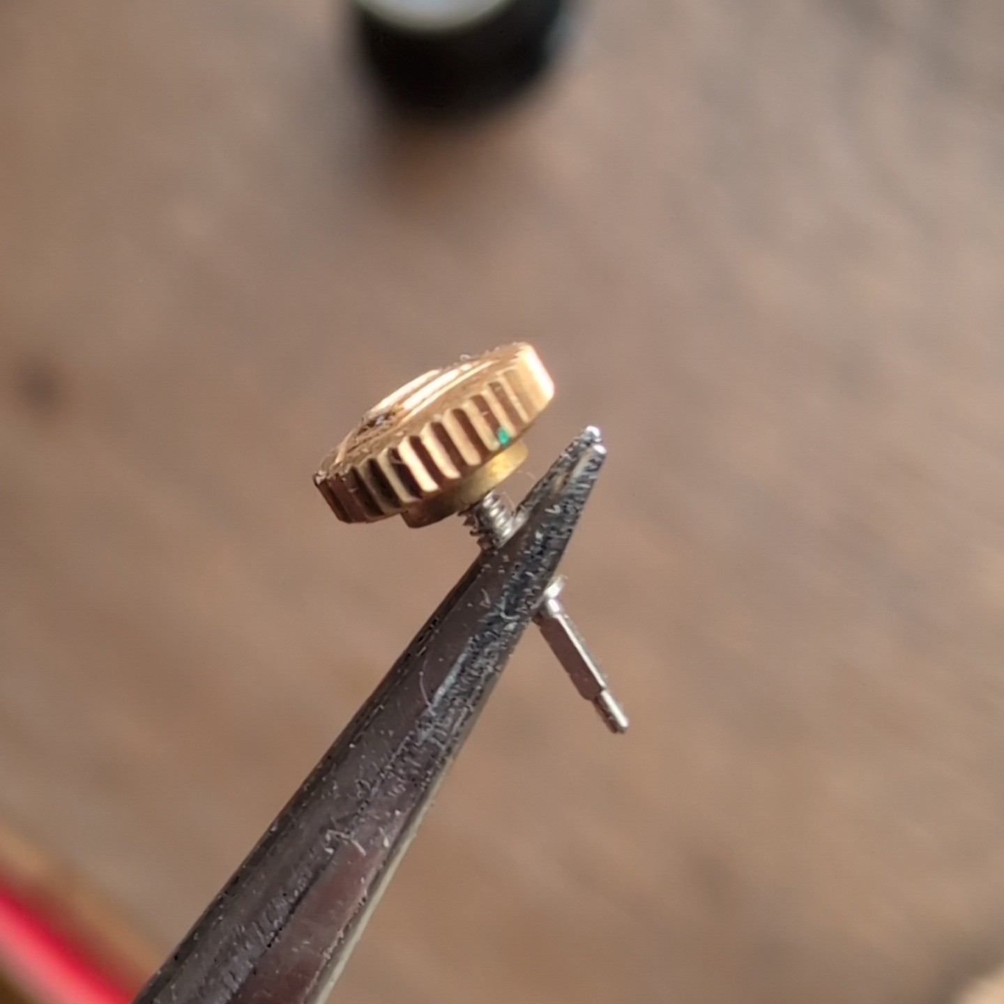 Universal Geneve Rose Gold 4.9mm Watch Crown Part Tap 0.9 (M17)