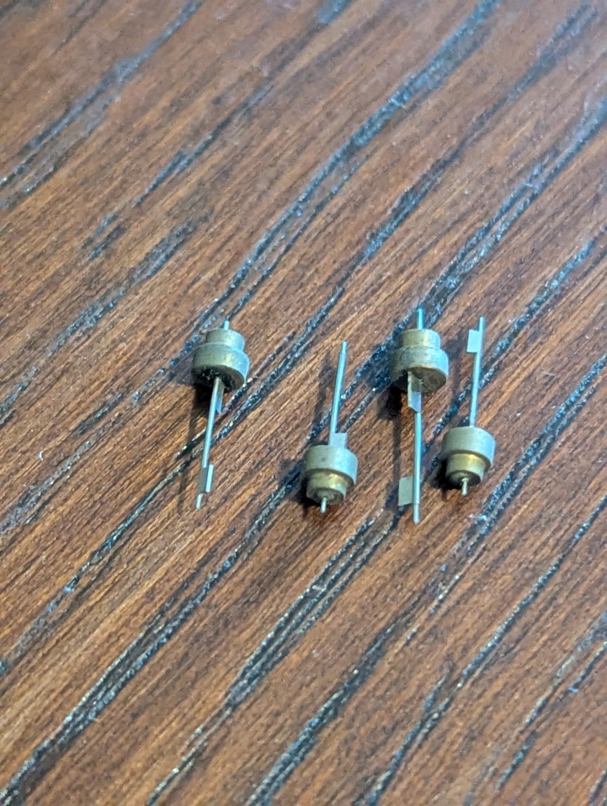 Verge Fusee Balance Staffs, Flagged, New Old Stock Parts X 4, Watchmaker #P439