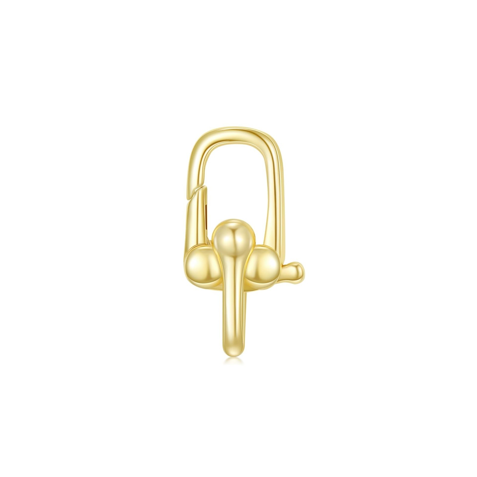 14K Gold Jewelry Clasp Necklace Extender Clasp Bracelet Extension Connector f…