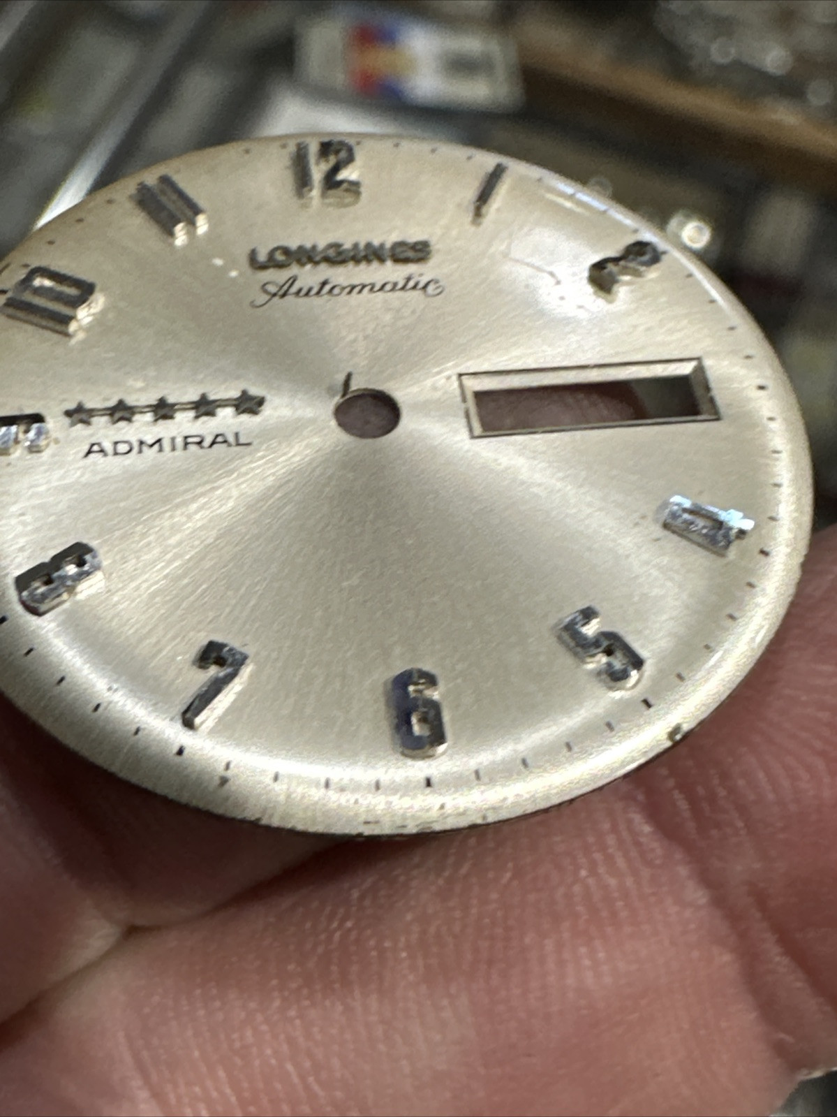 Longines Admiral Dial – Parts 5 star 9 o’clock mark