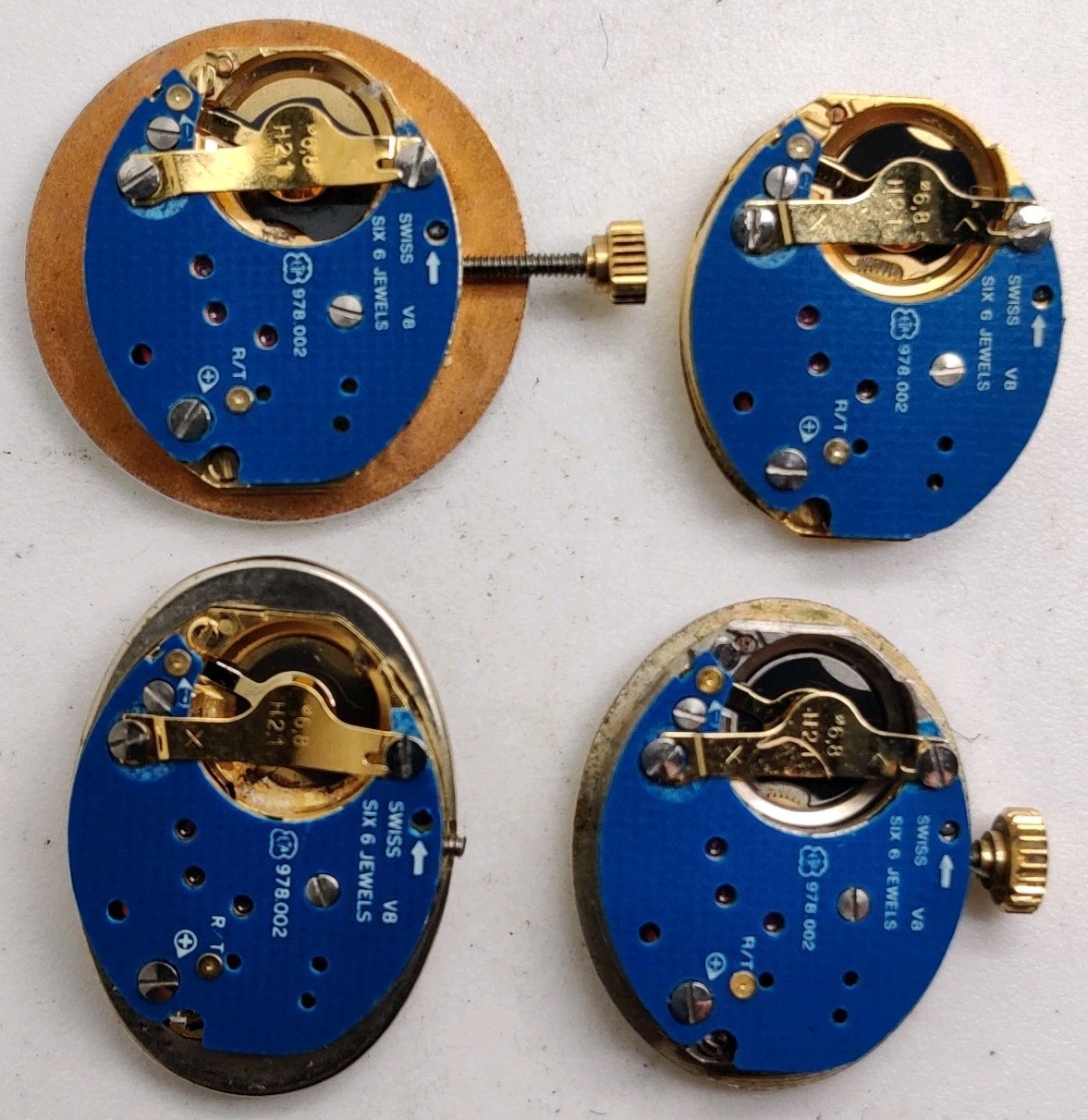 Vintage ETA 978.002 Swiss quartz movements For Repair