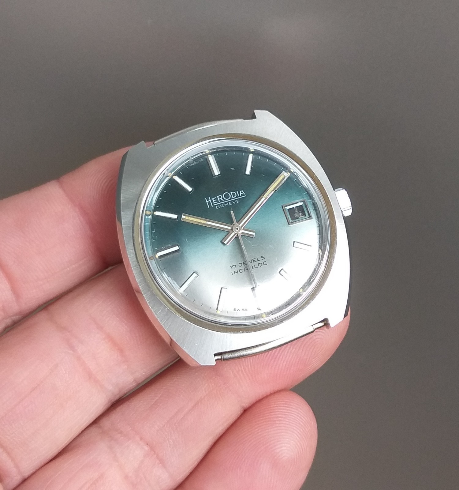 Fontainemelon FHF 974 Project Watch 35mm Swiss Case and Dial Vintage 1970’s NOS