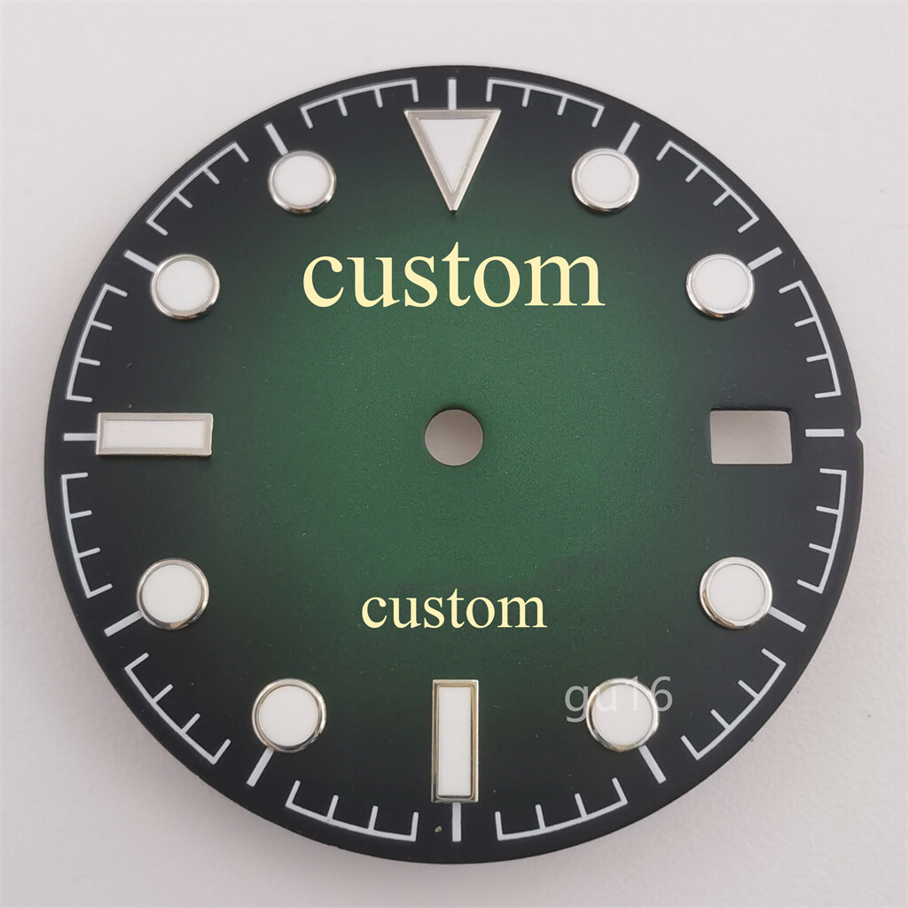 29mm NH35 Custom Logo Watch Dial luminous sterile Automatic movement