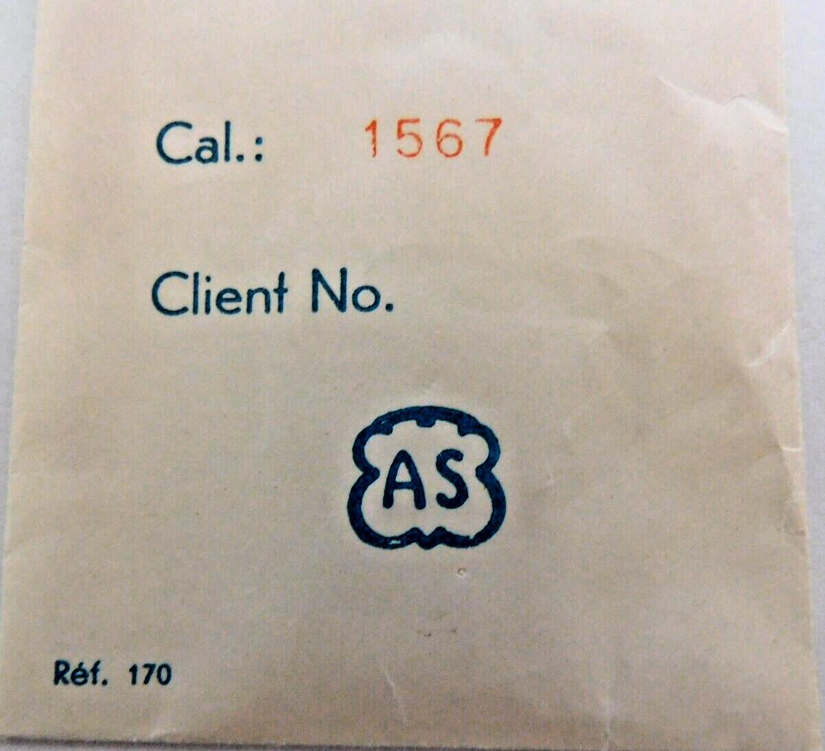 AS 1567. MISCELLANEOS PARTS. NEW OLD STOCK
