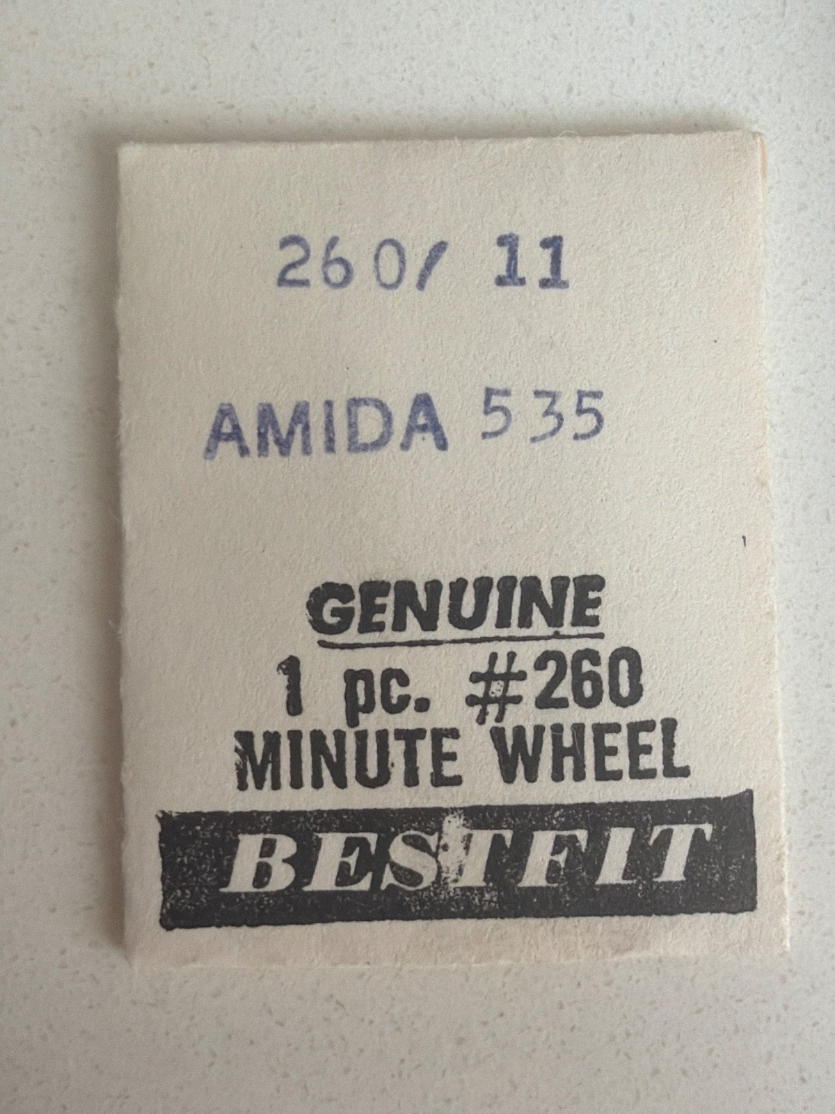 Minute Wheel #260 – Various Calibers – NOS – some ship Without Original Package