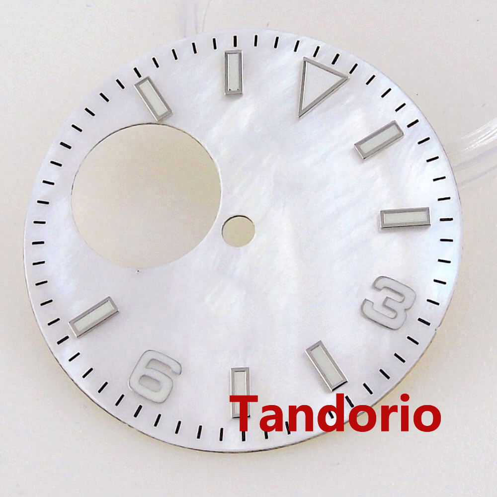 29mm Sterile Black Green Orange Blue White Watch Dial Fit NH38A Movement