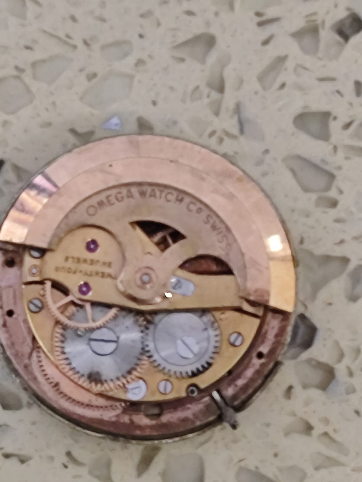 Omega 562/565 Incomplete Complete Movement with dial & hands Not Working parts