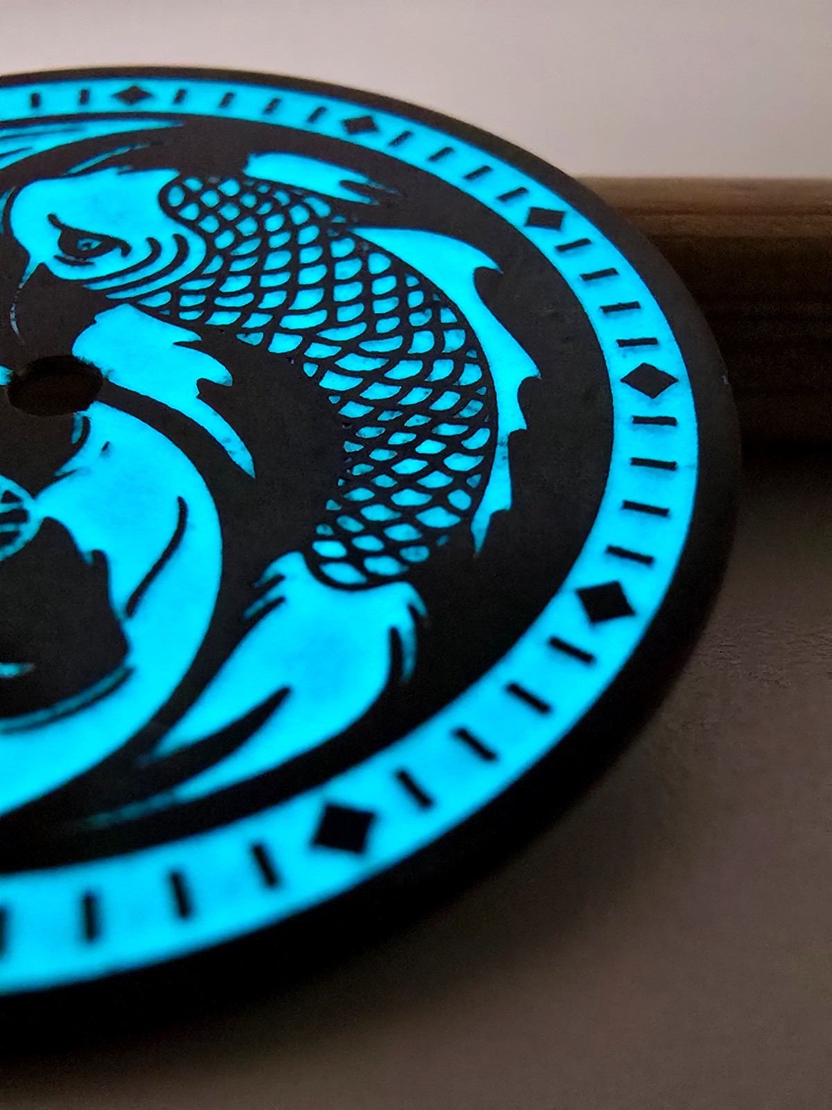 Custom-Made FULL LUME Watch Dial | KOI FISH – Order any designsize 28.5mm