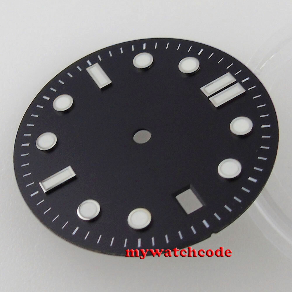 30.9mm blue black white Watch Dial luminous marks for Japan NH35 NH36 Movement
