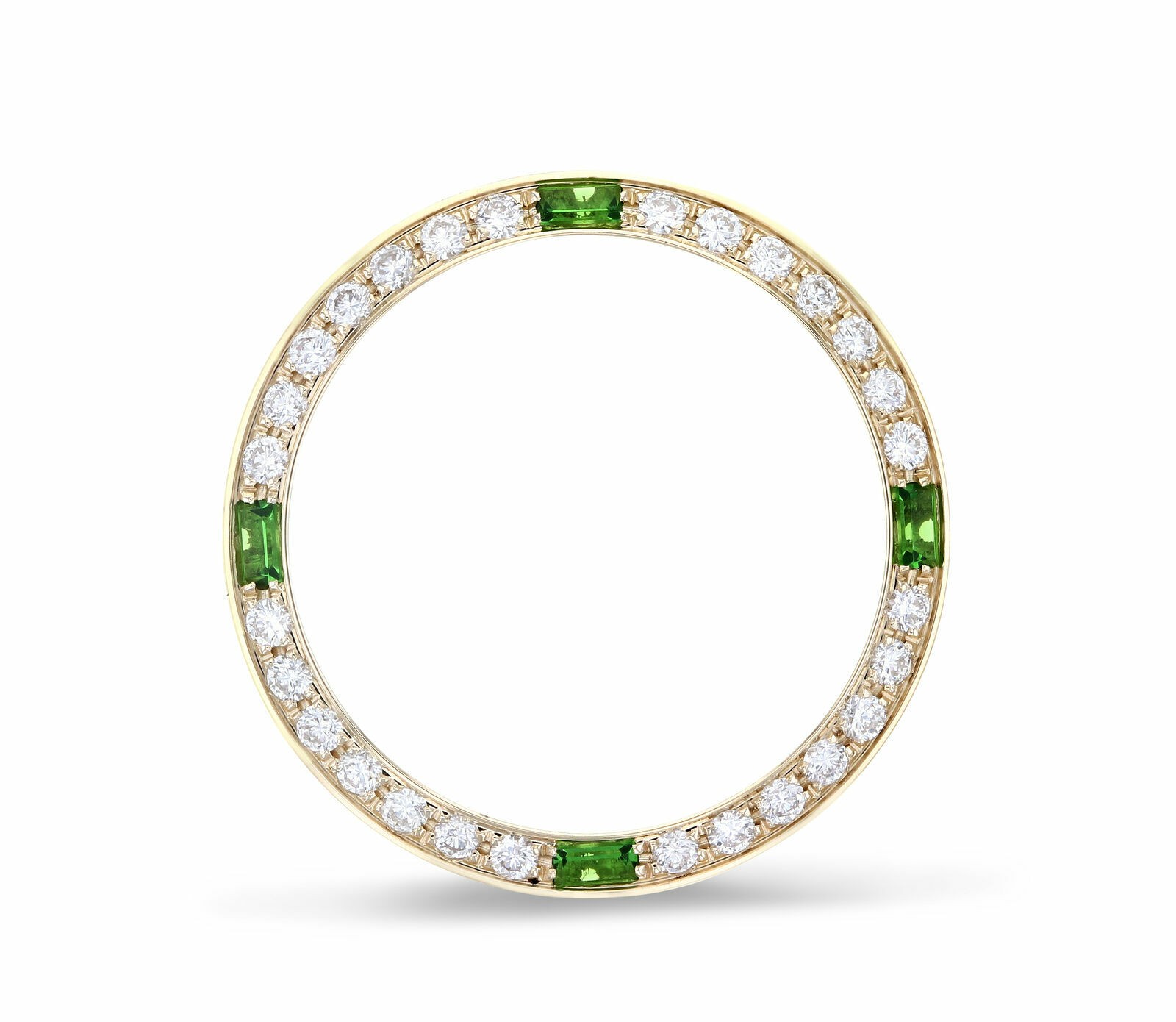 .70CT NATURAL DIAMOND BEZEL 18KY FOR ROLEX DATEJUST EMERALD 69163 69173 79163