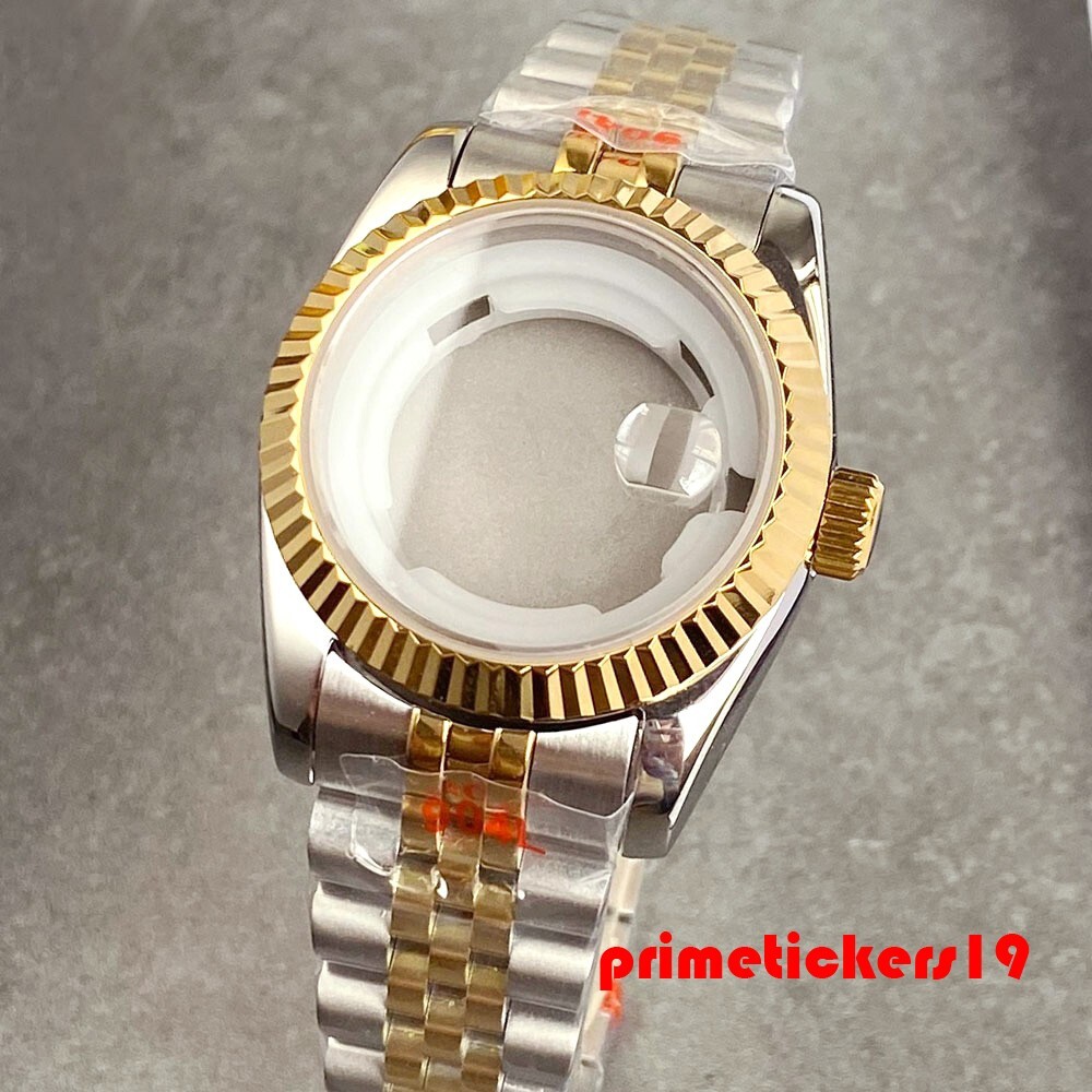 Lady’s 31mm Watch Case Sapphire Fit NH05 NH06 Wristwatch Mod Parts Silver Golden