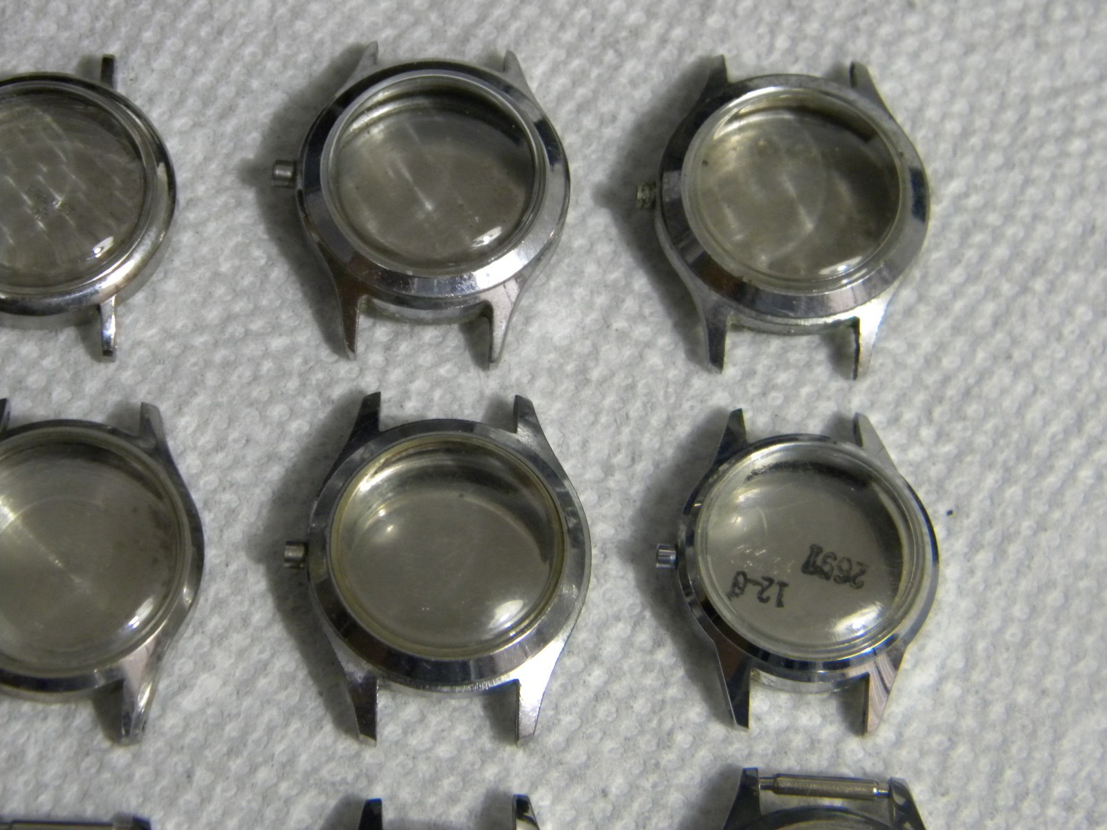 Lot of Ladies Mostly Stainless Steel Wrist Watch Cases Watches and Partial Cases
