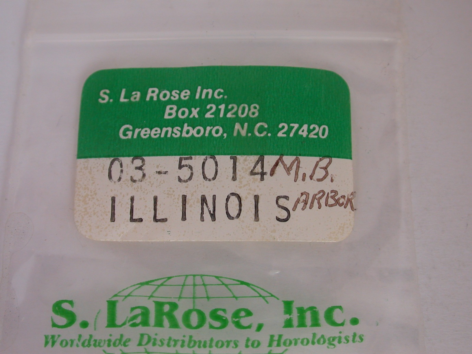 POCKET WATCH ARBORS FOR ILLINOIS, AS PACKAGED BY S. LA ROSE – 34MR31