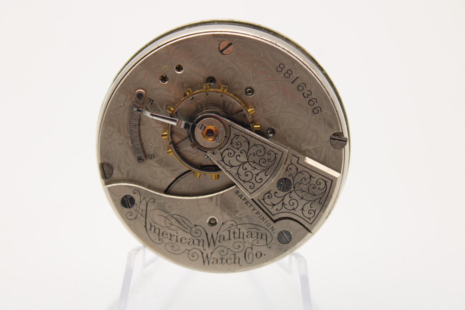 1898 WALTHAM POCKET WATCH MOVEMENT 8816366 GRADE 18 18s 7j (SK3)