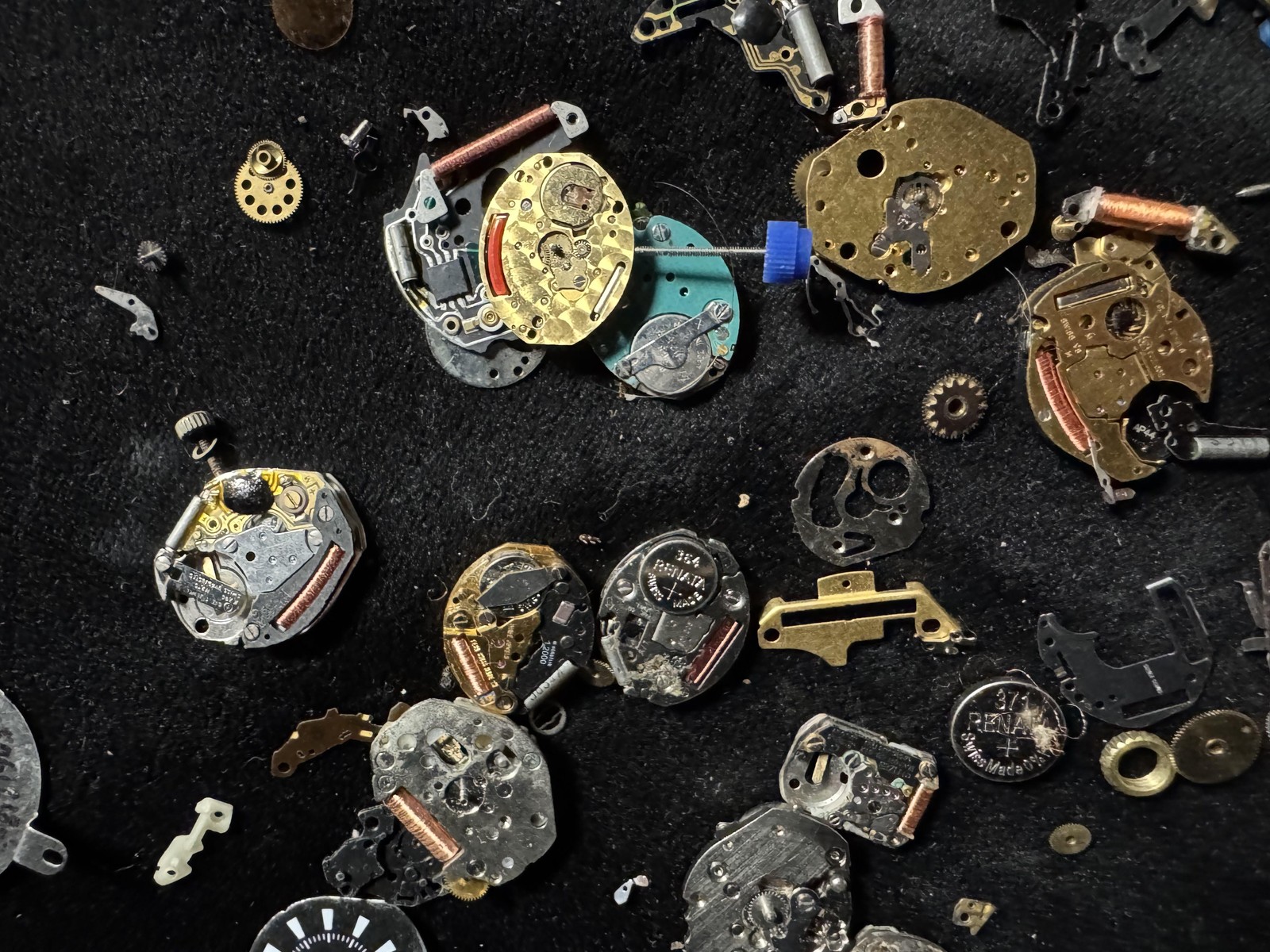 Large Lot Watch Movement Parts Quartz Mechanical For Repair Craft Steampunk