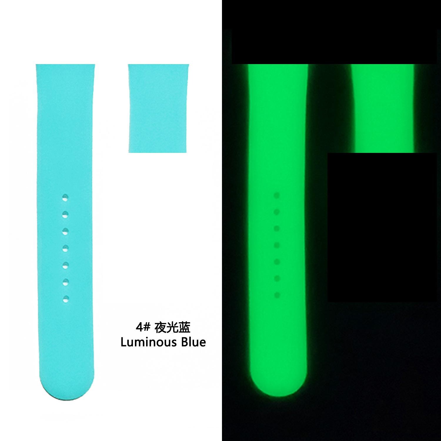 Luminous Silicone Strap for Apple Watch Band Ultra 49mm 9 8 7 45/41mm Sport Band