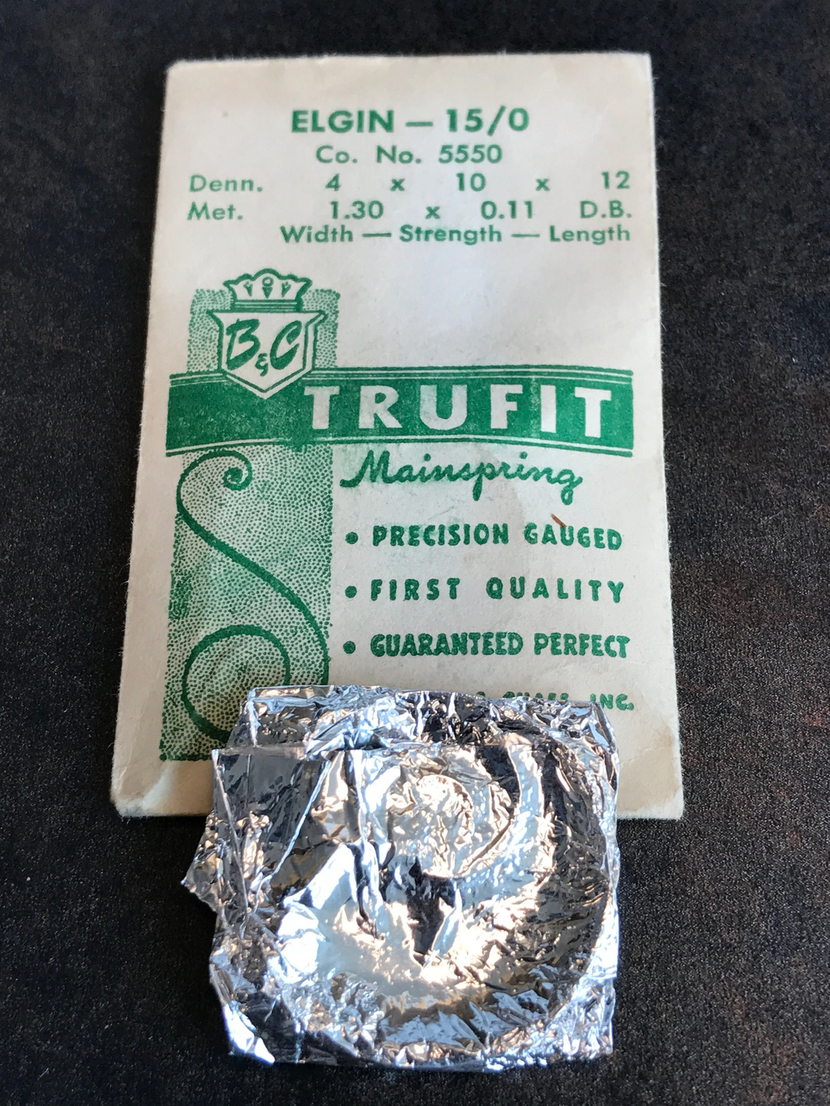 Trufit Mainspring – Elgin 5550 for 15/0s movements – Steel