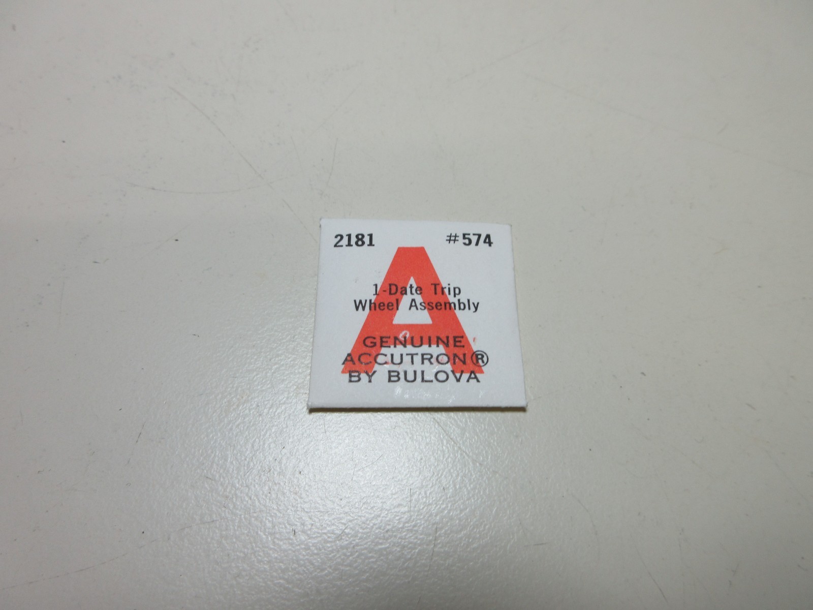 BULOVA ACCUTRON DATE TRIP WHEEL ASSEMBLY 2181 #574 WATCHMAKER REPLACEMENT #273