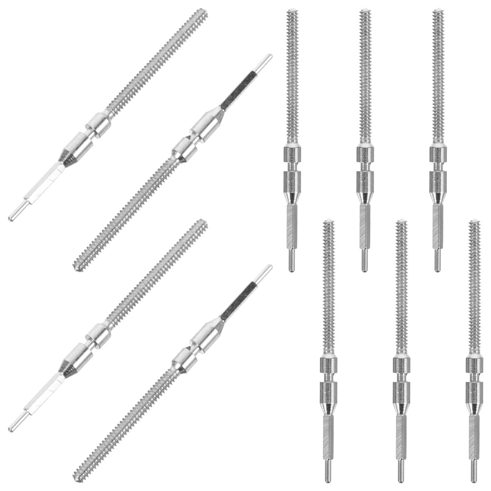10Pcs Watch Movement Lever Winding Stem Universal Stems Parts Watches