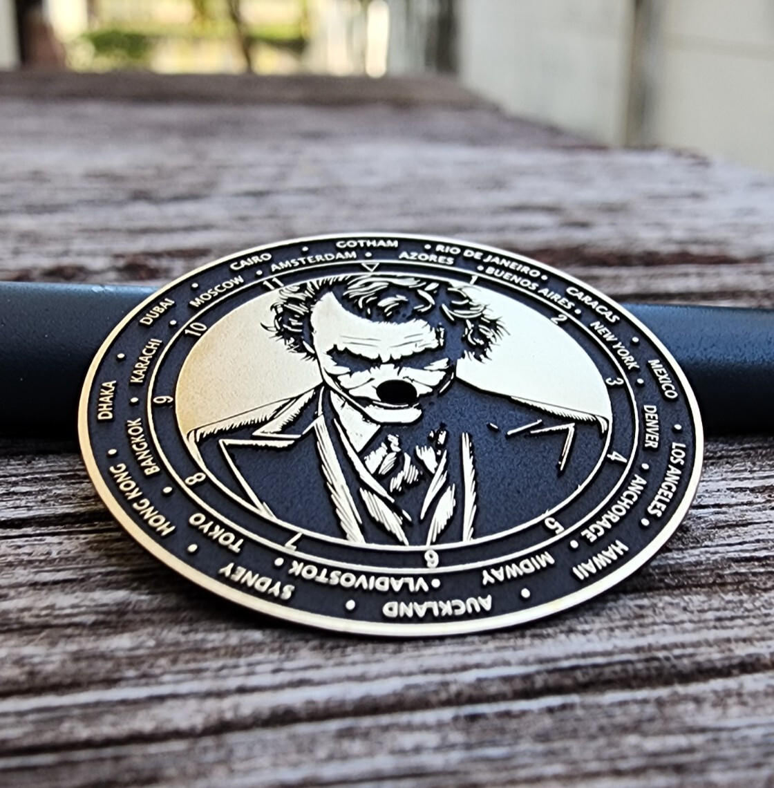 Custom-Made Laser Engraved Watch Dial | JOKER – Order any designsize