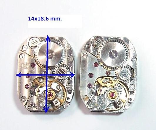 Lot 55 ladies watch movements LUCH Geneve Waves Anglage 14×18 mm. Steampunk Art