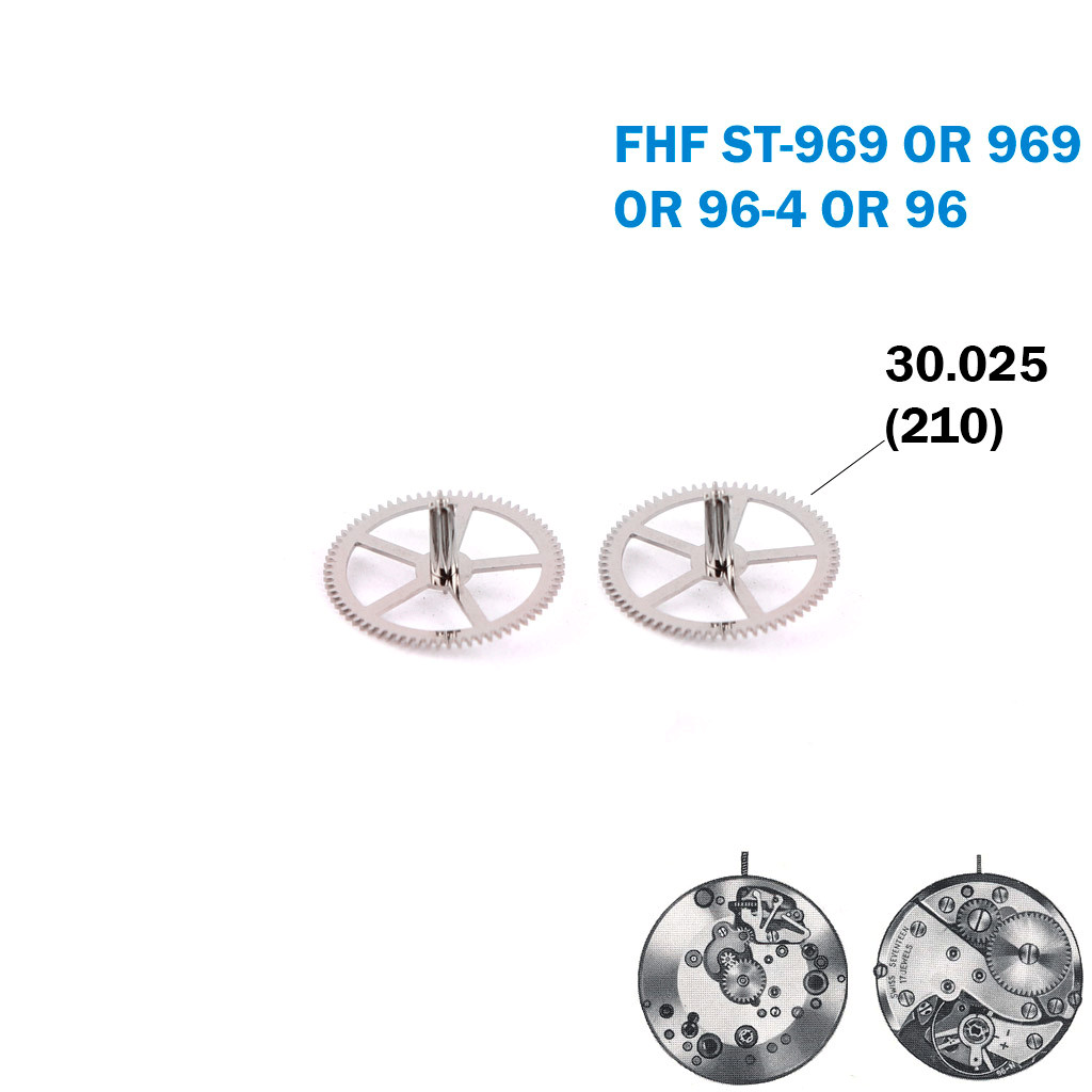 Third wheel- Swiss Made-Part No:210 -For FHF ST969/969/96-4/96(2PCS).